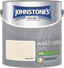 Johnstone's Wall & Ceiling Paint Silk Emulsion Smooth Finish Tin 2.5L All Colors