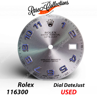 Guter Zustand Rolex Dial 116300 gebraucht Zifferblatt Datejust Silver Chromalight 1