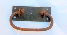 alter Truhengriff Griff Eisengriff Rostig Truhe Lade Schublade Beschlag Schrank#