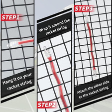 8 Pcs Tennis Racket Dampener, Racket Shock Absorber to Reduce Vibration, Tenn...