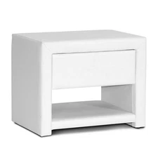 Baxton Studio Massey Upholstered Modern Nightstand (21B)