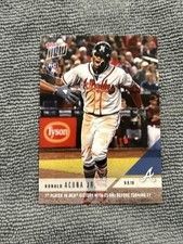 2018 Topps Now MLB RECORD Ronald Acuna Jr. ROOKIE CARD Atlanta Braves RC /. rookie card picture