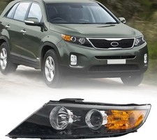 For 2011-2013 Kia Sorento Halogen Headlight Assembly Driver Left Side With Bulbs For 2011-2013 Kia Sorento Halogen Headlight Assembly Driver Left Side With Bulbs