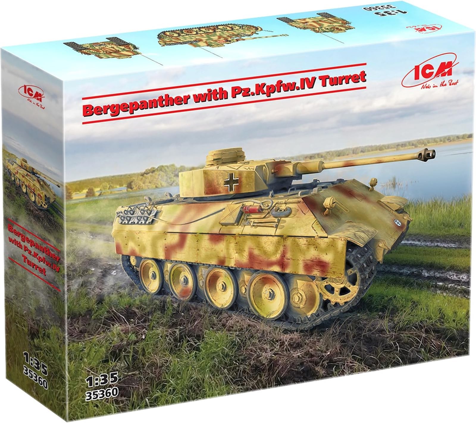 ICM 135 Бергпантер с турелью PzKpfwIV 10990₽