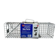 Havahart 1078 One Door Live Animal Cage Trap 24x7x7 Galvanized Steel Made in USA
