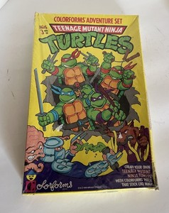 Vintage Teenage Mutant Ninja Turtles Colorforms Adventure Set 1989 Sealed  