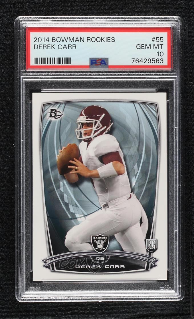Derek Carr Bowman Rookies #55 Base
