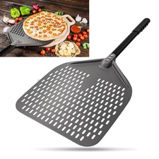 Perforiert Pizzaschaufel Aluminium Pizzaschaufel Brotschieber Pizzaschieber-NEU