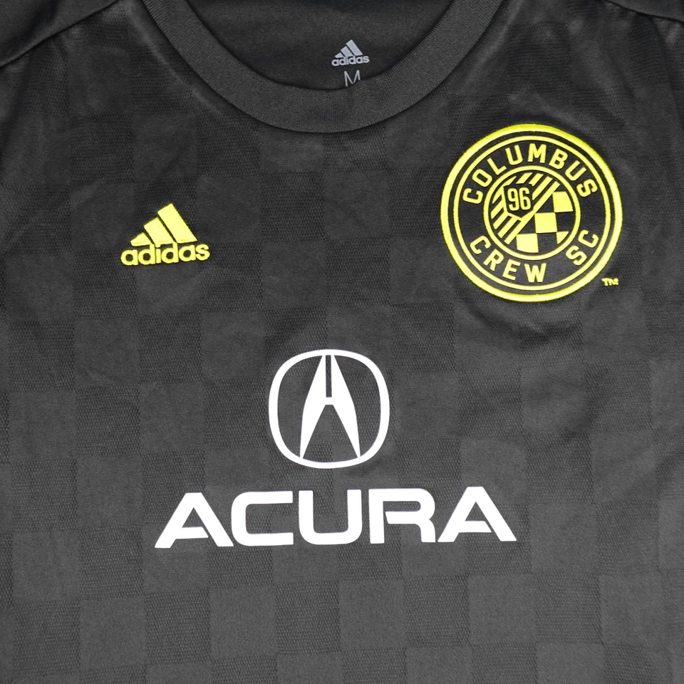 Columbus Crew Jersey Womens Medium Black MLS Soccer Adidas Climalite Acura Shirt - Image 3 of 4
