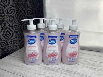 6 Bottles Dial Cherry Blossom Moisturizing Hand Soap 7.5 fl oz Each