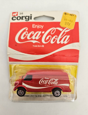 Corgi #36 ''Coca Cola'' Chevrolet Van 1978 Mint Carded 1/64