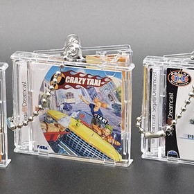  SEGA Dreamcast Keychain Mini Jewel Case CD Disc Limited Run Games Official 