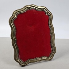 Antica Cornice Portafoto Argento 800 Punzonata Vintage Sagomata 27x21 cm Barocca