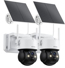 ZOSI 2x 32GB C291 4MP Wireless Battery Security Camera Outdoor Solar Powered PTZ