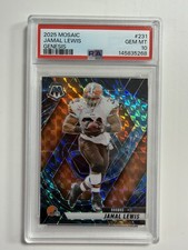 2025 Panini Mosaic Jamaal Lewis Number #231 Genesis PSA 10 