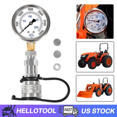 #ad #ad Hydraulic Pressure Boost Kit w Gauge fit for KUBOTA LX MX L Series Tractors $98.70