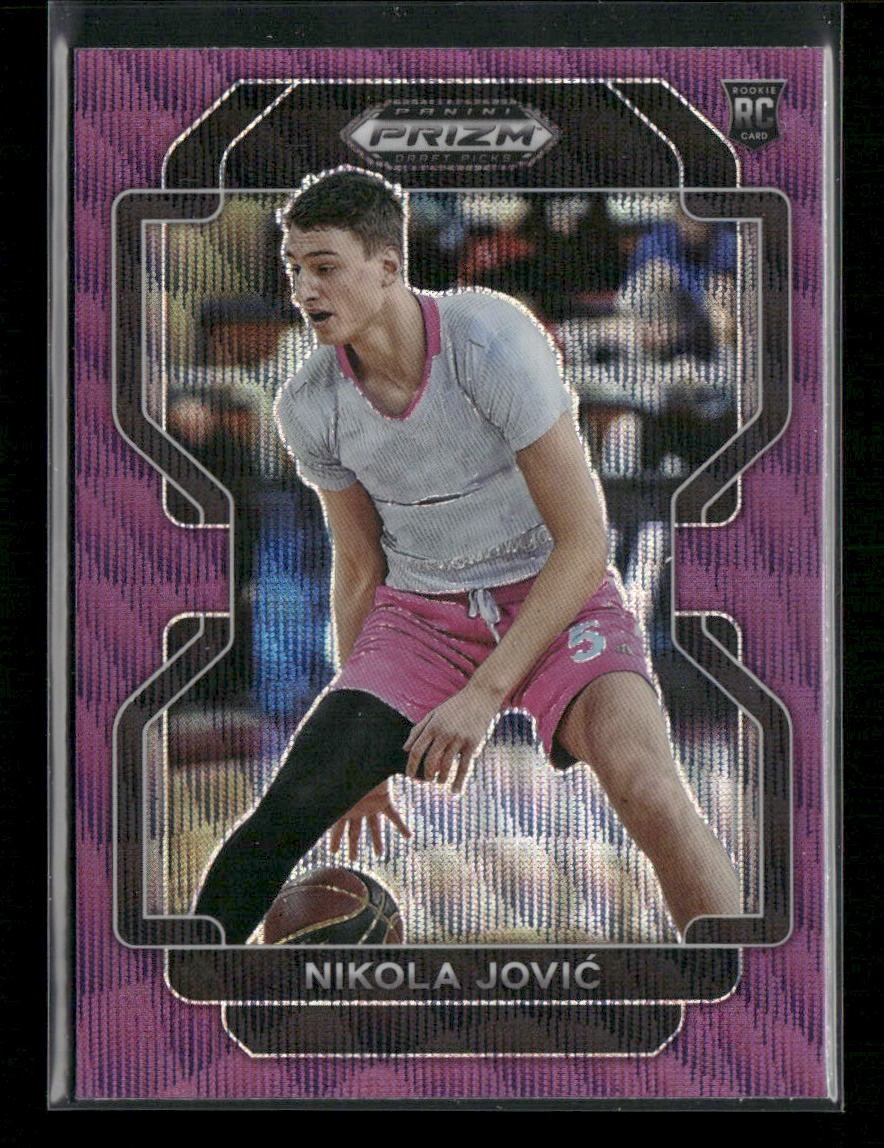 2022 Panini Prizm Draft Picks #75 Nikola Jovic Purple Wave