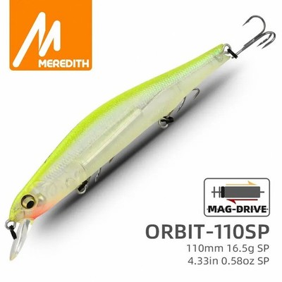 MEREDITH ORBIT-110SP Orbital Magnetic System Top Fishing Lures Minnow Wobbler