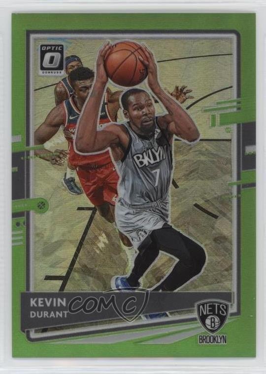 2020-21 Panini Donruss Optic Lime Green Prizm 121/149 Kevin Durant #136 2r7