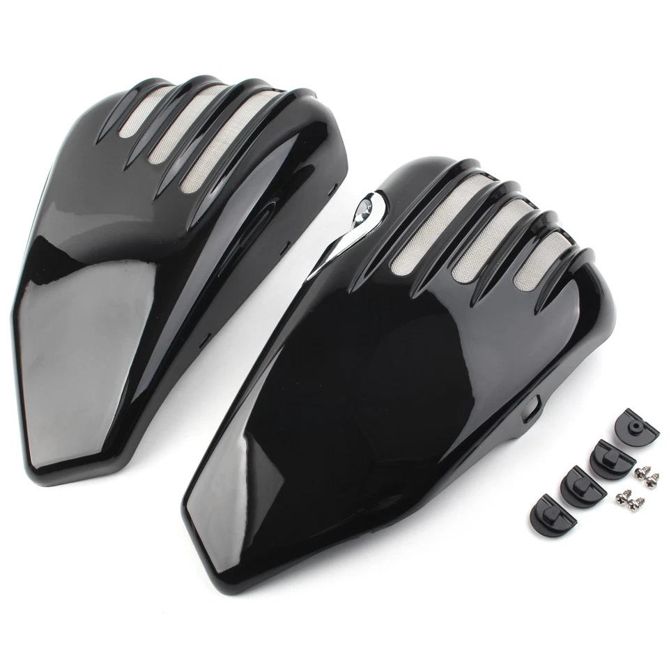 Par de cubiertas laterales de batería para Harley Davidson Sportster 1200 883 modelos 2004-13 Foto 2 de 4
