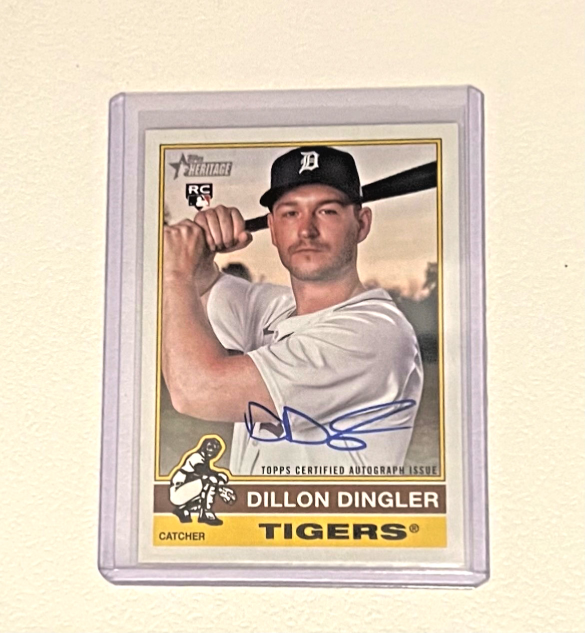 2025 Topps Heritage #ROA-DD Dillon Dingler Real One Auto (RC)