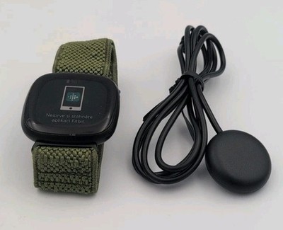 Fitbit Versa 3 Watch Black FB511 with Band + Charging Cable