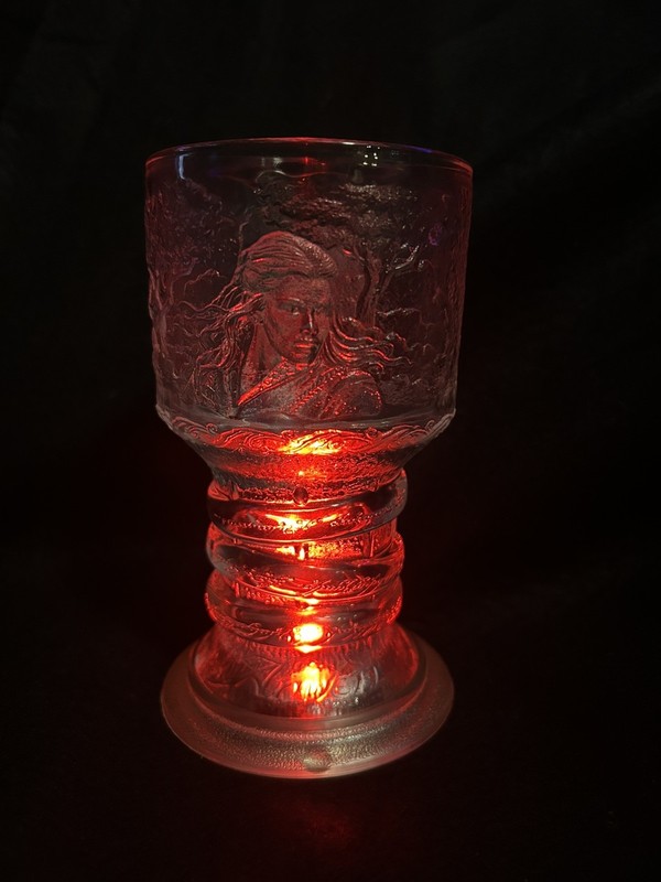The Lord of the Rings Arwen Glass Goblet Light up Collection 