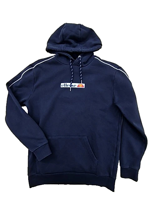 Buy Ellesse SL Gottero Felpa Con Cappuccio Uomini Blu Scuro, Bianco online | Tennis Point IT