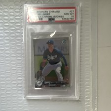 Bowman 2017 Chrome Minis Cody Bellinger Dodgers Rookie #27 PSA 10 Base Insert