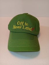 Disney Parks Off To Neverland Green Baseball Hat Adjustable OSFM
