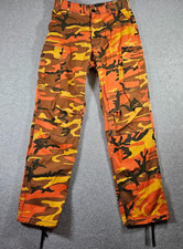 Rothco BDU Sz 27-31 Brown/orange/yellow Camouflage Tactical Combat Cargo Pants
