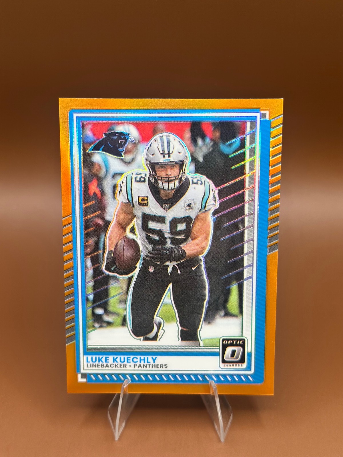 2025 Donruss Optic #84 Luke Kuechly Orange #/299