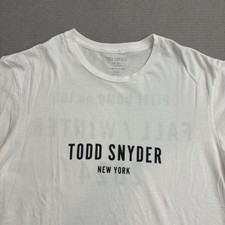 Todd Snyder Premium Jersey T-Shirt Mens Medium White Short Sleeve Made In USA