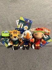 Fifa World Cup 2026 Mascot 4 Plush Keychains Clutch Zayu Maple Complete Set