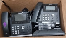 Job Lot x7 Yealink IP VoIP Business Desk Phones | Office Clearance Bundle T46/42