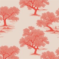 Fototapete BäUme Vliestapete Landschaft Rot Weiß Wohnzimmer Schlafzimmer