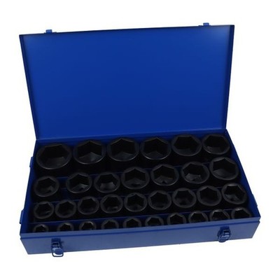 US PRO 32-TEILIG 3/4'' DR 6PT SCHLAGSCHRAUBER STECKSCHLÜSSELSATZ 19-60 MM SCHWERLAST CR-MO