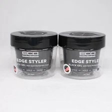 2X Eco Style Edge Styler Black Gel, 3 oz