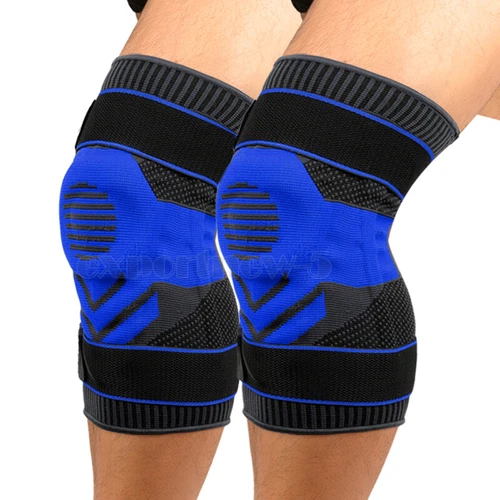 Knee Brace Compression Sleeve Support with Gel Pad Side Stabilizers Patella Wrap - Picture 31 of 57