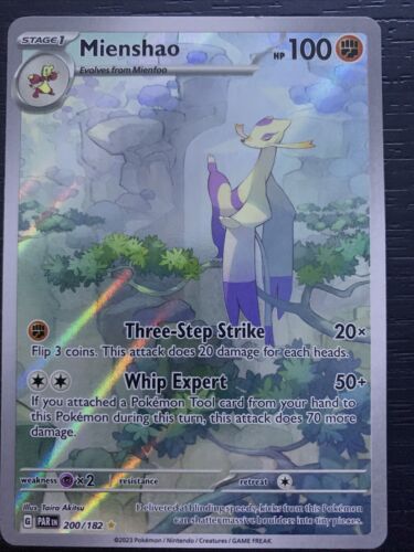 Mienshao 200/182 Paradox Rift Holo Illustration Rare Pokemon Card