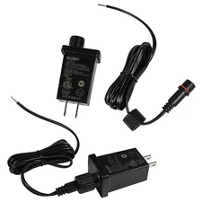 2-Pack 12V 1A 12W Power Supply w/ Extension Cord, IP44 Raintight LED Transformer