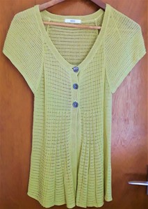 m&s green cardigan