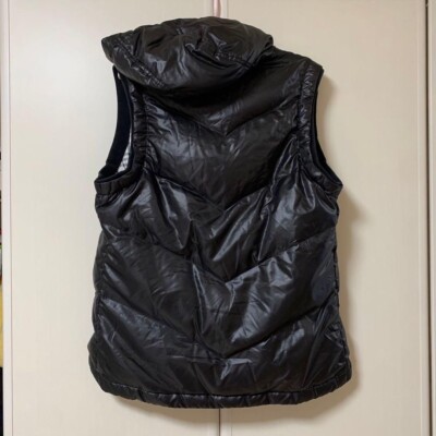 Burberry Black Label Down Vest hooded zipper nova check size L