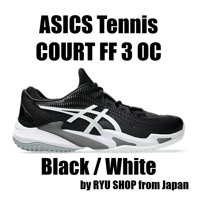 ASICS Tennis Shoes COURT FF 3 OC 1041A369.002 Black / White | eBay