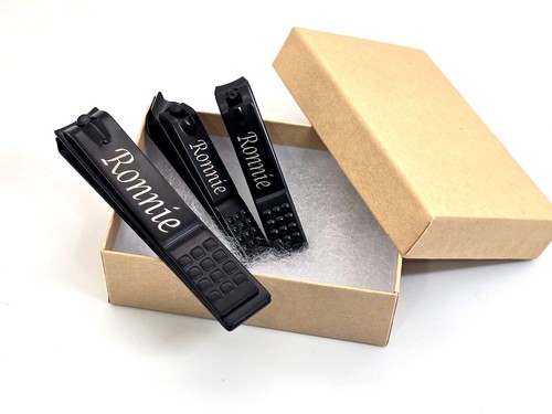 Personalized Engraved Name Toe Finger Nail Clippers Manicure Gift Set Cutter - 第 1/4 張圖片