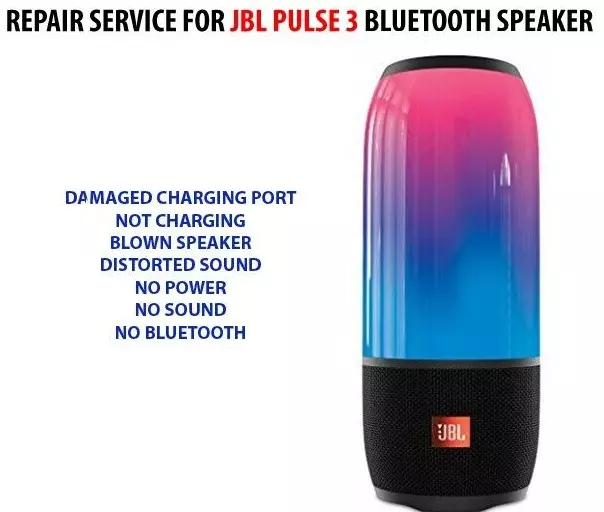 JBL 3 Bluetooth Speaker REPAIR SERVICE for Charging Power eBay