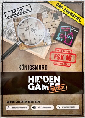Hidden Games Crime Scene King Murder 5th Case Board Game Crime Detective Game FSK16