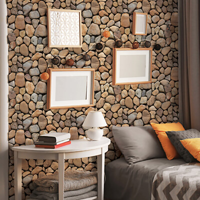 10/20Pcs 3D Tile Brick Wall Sticker PVC Self-adhesive Waterproof Panel Wallpaper