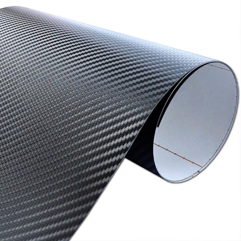 Pellicola Adesiva Carbonio 3D Per Auto/Moto - 100x250cm, Nero, Effetto Carbonio - Foto 8