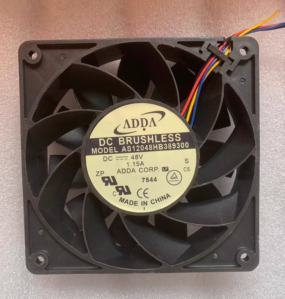 1 PCS ADDA Fan AS12048HB389300 DC 48V 1.15A 12038 12cm 4 wire cooling ...